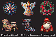 Christmas Scandinavian Clipart, an Illustration by RobertsArt (Thumbnail 6 of 7)