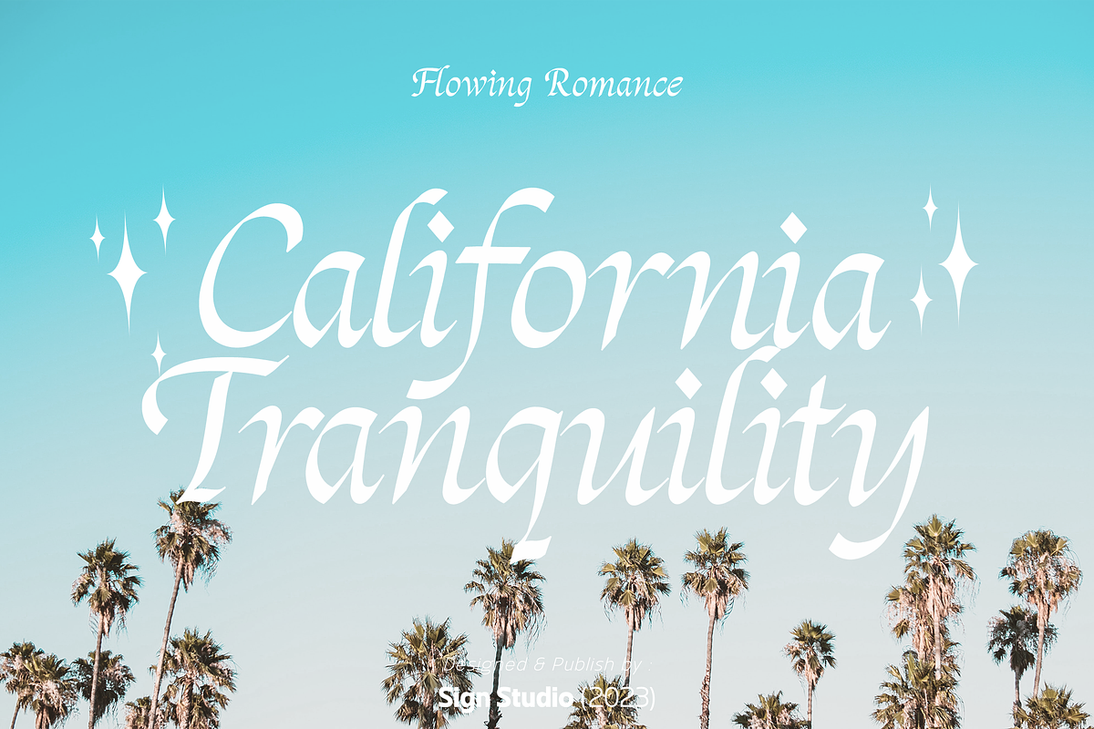 Flowing Romance, a Handwritten Font by Sign Studio (Photo 3 of 10)
