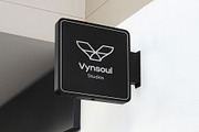 Logo Mockup Black Sign, an Advertising Mockup by Asylab (Thumbnail 1 of 5)