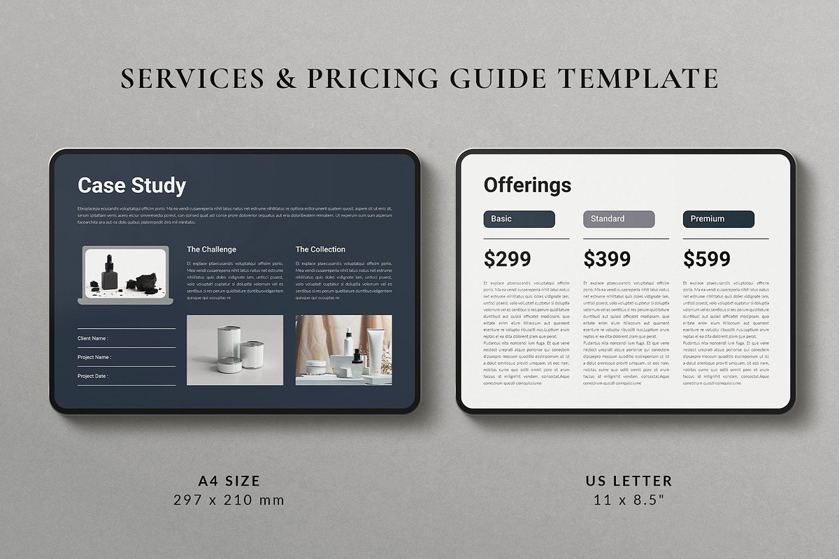 Services & Pricing Guide Landscape, a Brochure Template by TemplatesForest (Photo 2 of 8)