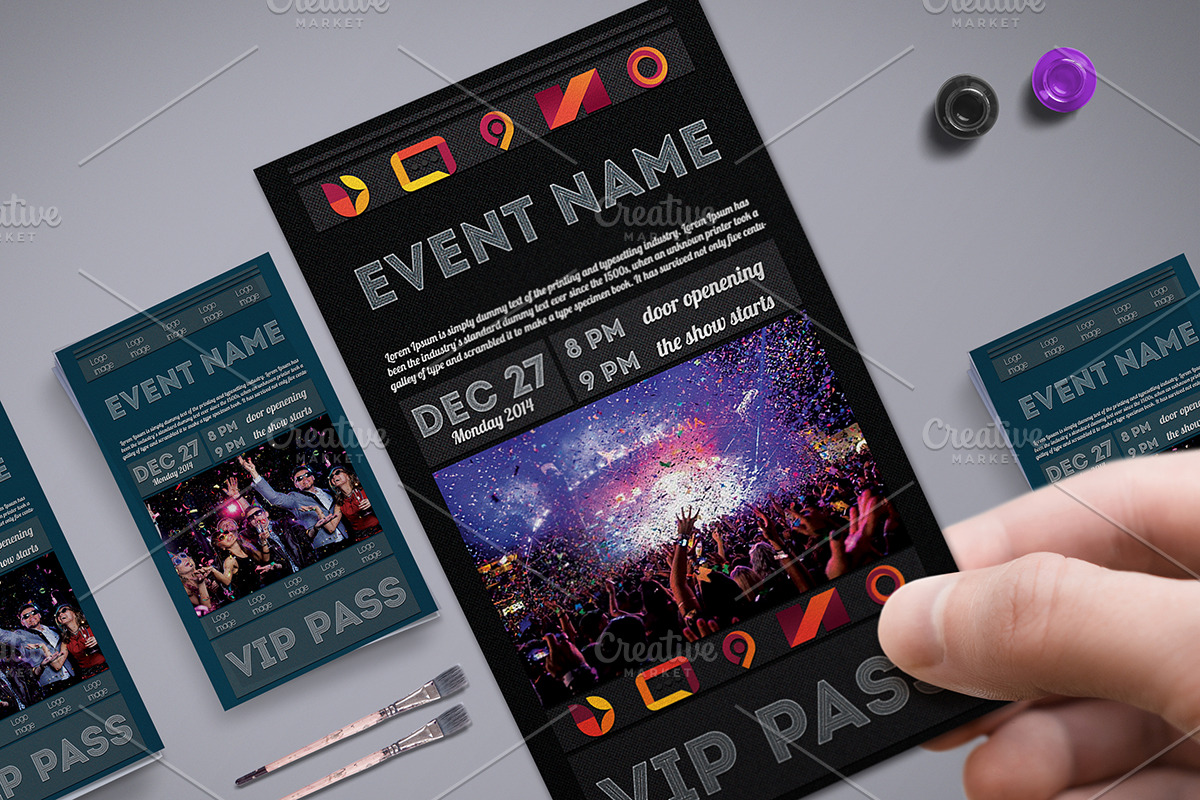 Multipurpose VIP Pass Card, a Card Template by Tzochko (Photo 1 of 5)