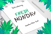 Fresh Monday font, a Handwritten Font by Mallinka (Thumbnail 1 of 9)