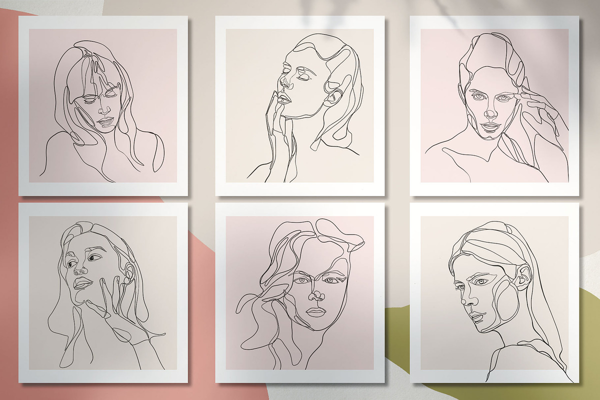 Woman Head Line Art Portraits, a Person Illustration by Papatongartist (Photo 5 of 10)