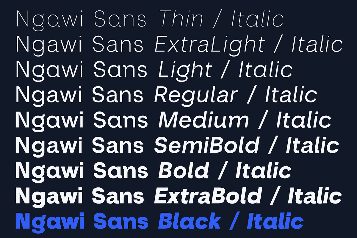 Ngawi Sans Family | Intro 60% OFF, a Sans Serif Font by Lettertype Studio (Photo 6 of 15)
