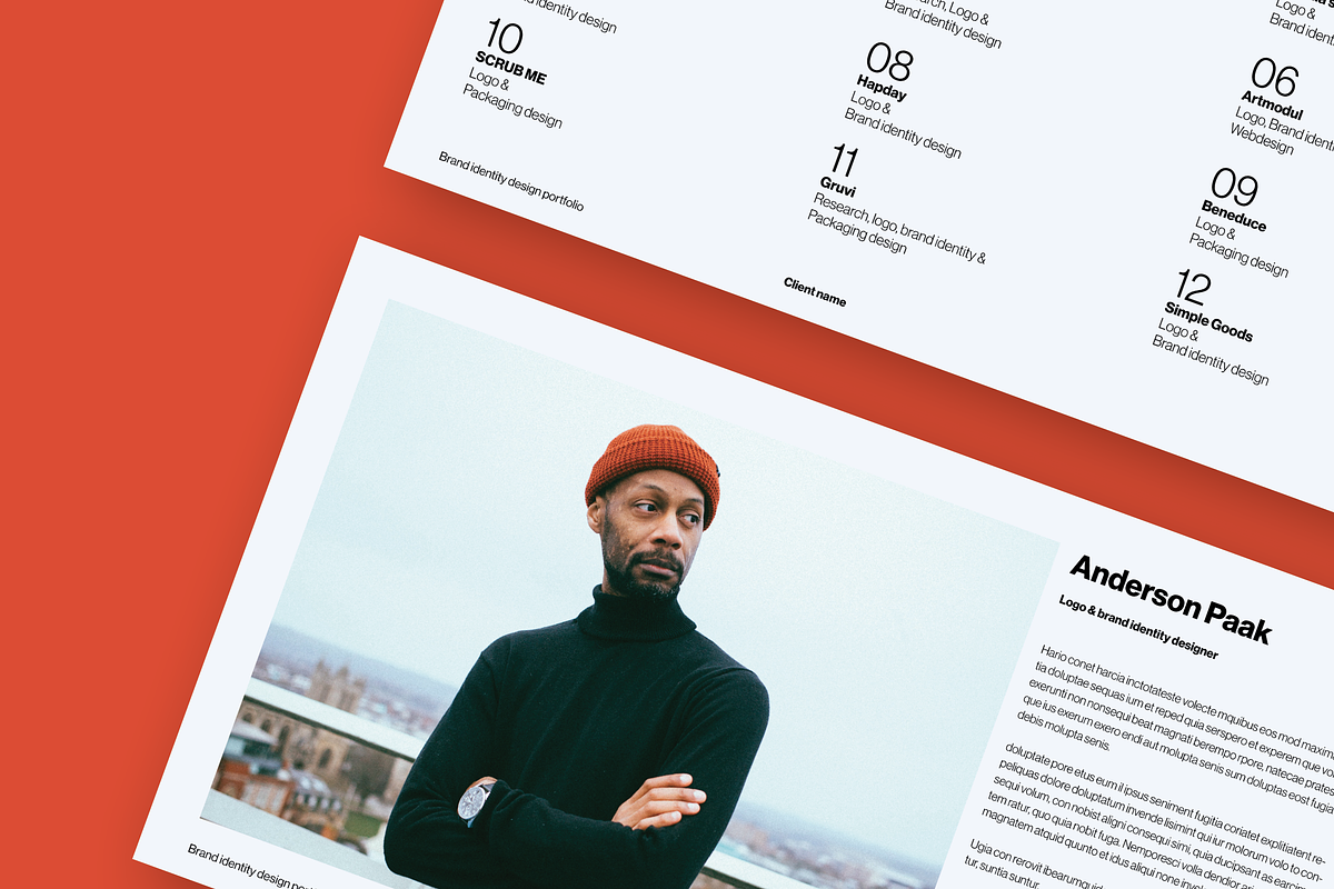 Portfolio Template, a Presentation Template by Typefool's Shop (Photo 3 of 11)