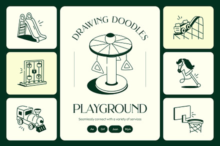 Animated Playground Drawing Art Set