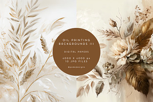 Floral Oil Backgrounds I