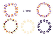 Cute Day of the Dead Set, a Seasonal Illustration by Bielousova Art (Thumbnail 3 of 9)