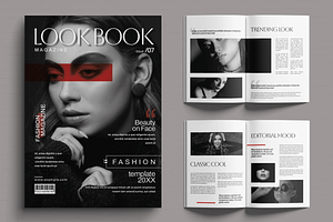 Look Book Magazine Template, a Magazine Template by MightyDesign