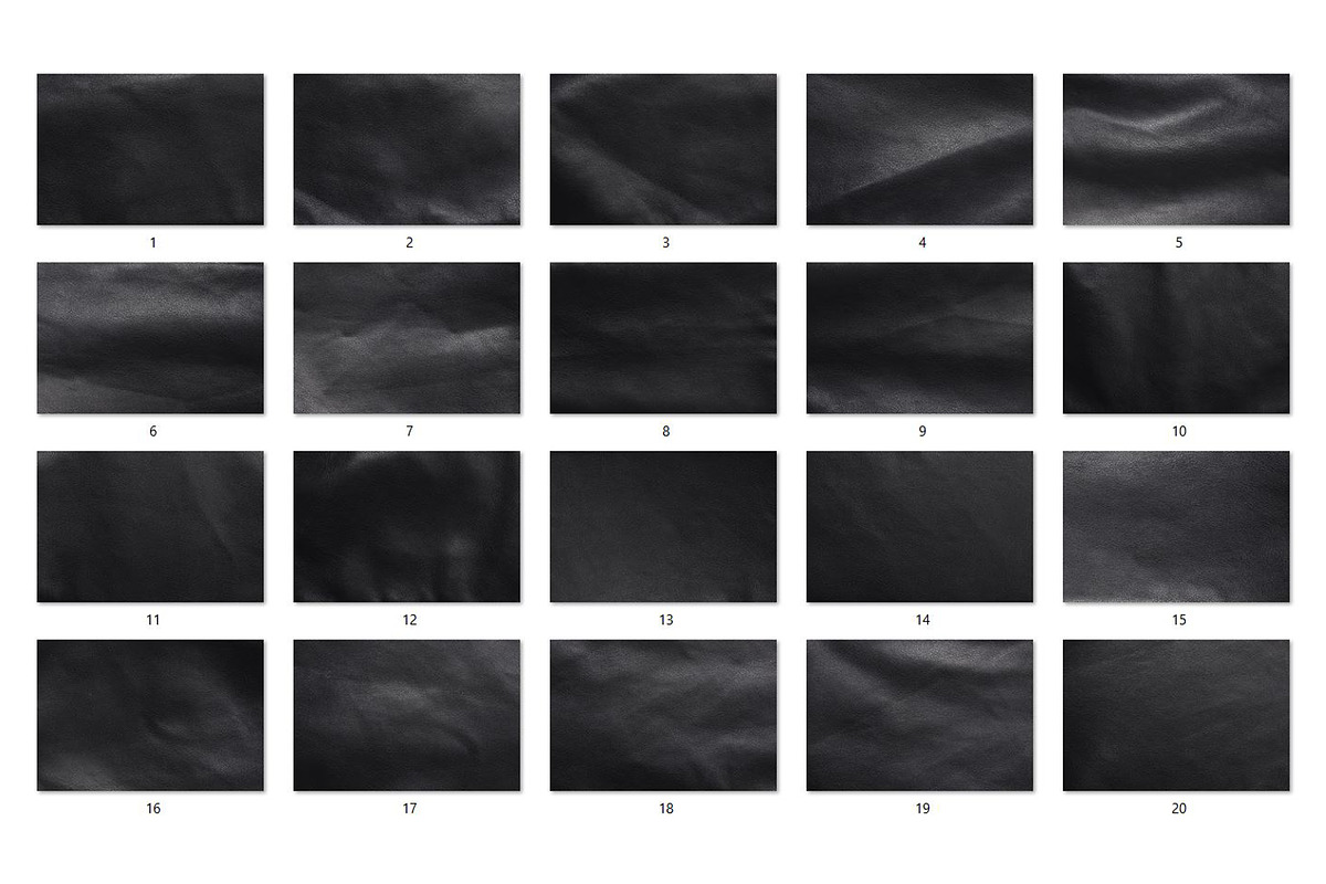 20 Black Leather Textures HQ, a Texture Graphic by CCPreset (Photo 2 of 2)