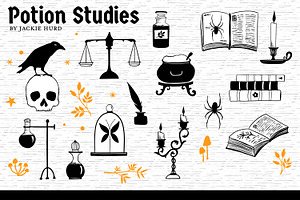 Potion Studies: Handcrafted Clipart