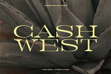Cash West Display Font