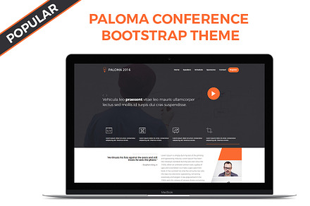 Paloma Conference Bootstrap Theme, a Bootstrap Template by Marko Banovic