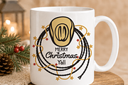 Cowboy Christmas Western Bundle SVG, a Seasonal Illustration by TanchaArt (Thumbnail 6 of 9)