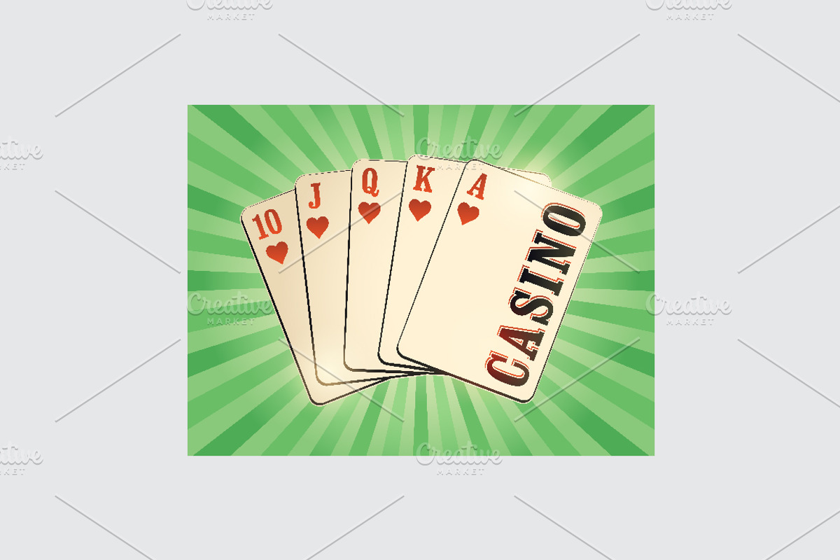 Casino vintage poster., a Decorative Illustration by PoPaShop (Photo 9 of 15)