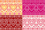 10 knitted hearts seamless patterns, a Pattern Graphic by Art of Sun (Thumbnail 3 of 4)