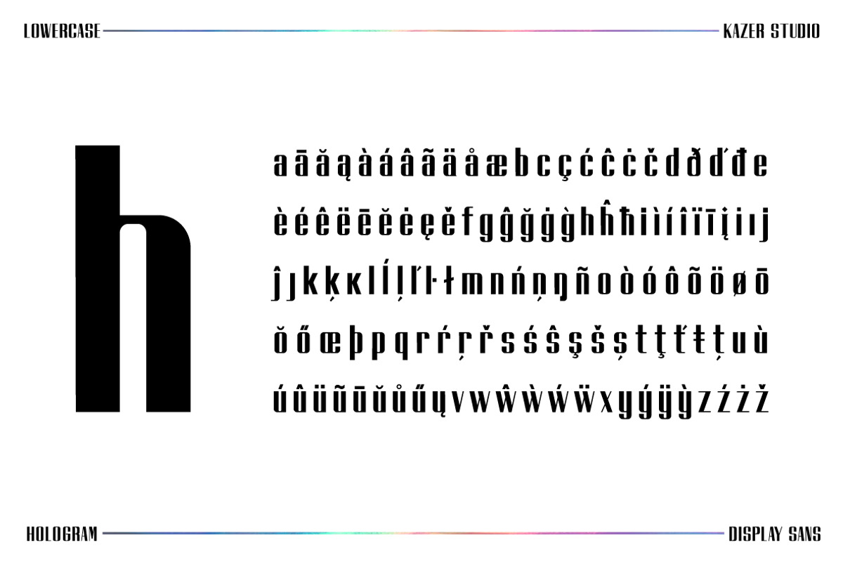 HOLOGRAM - Display Font, a Serif Font by KAZER STUDIO (Photo 9 of 11)