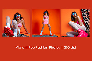 Vibrant Pop Fashion Photos, a Person Illustration by StockVerse Creative