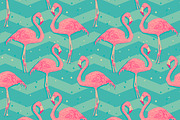 Flamingo patterns set, a Pattern Graphic by Julia Bilenko (Thumbnail 2 of 4)