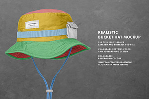 Realistic Hat Mockup Bundle