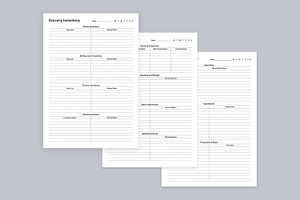 Meal Planning Pages Set V-09