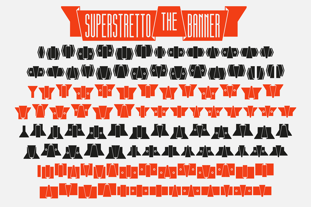 Superstretto Family banner font, a Sans Serif Font by Bellini studio (Photo 13 of 17)