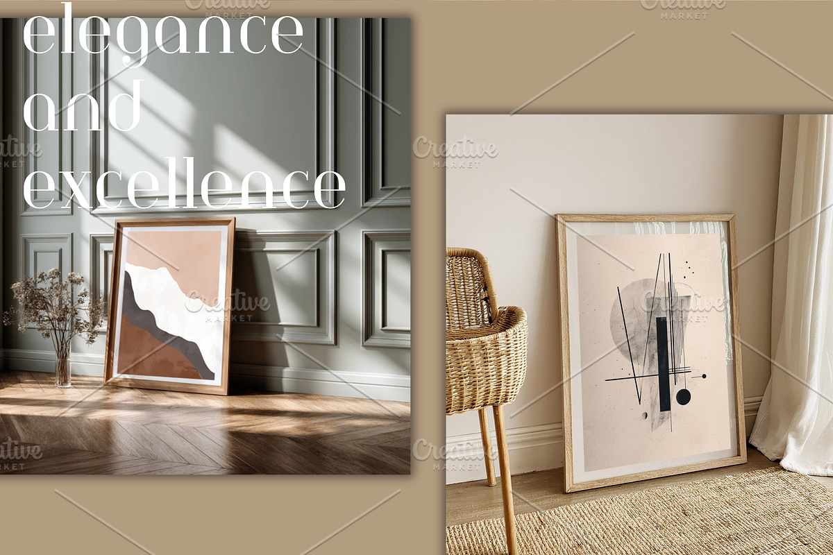 SET Wall Mockup Frame | Apartment, a Mockup by DreamRecreations (Photo 2 of 6)