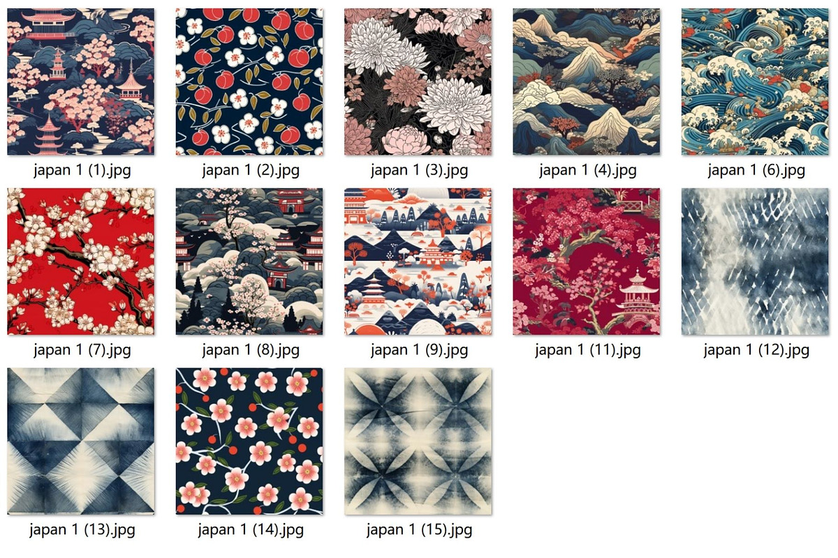 27 seamless Japan vintage pattern, a Pattern Graphic by ARTOZEN DIGITAL (Photo 15 of 15)