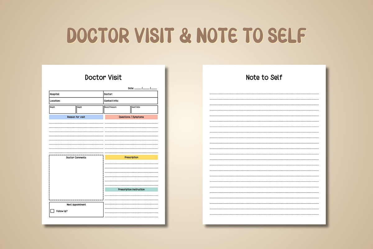 Migraine Journal & Tracker - Canva, a Print Template by Adalin Shop (Photo 5 of 9)