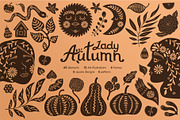 Lady Autumn. Vector feminine mystery, an Object Graphic by anna khramtsova (Thumbnail 1 of 14)