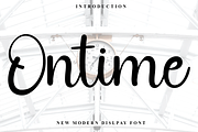 Ontime, a Handwritten Font by FreshTypeINK (Thumbnail 1 of 8)