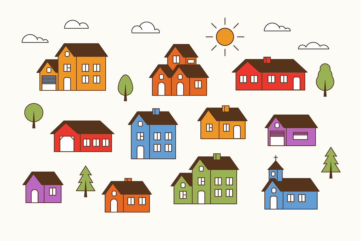 Tiny Swedish Houses, an Illustration by Mark Skitsky (Photo 2 of 2)