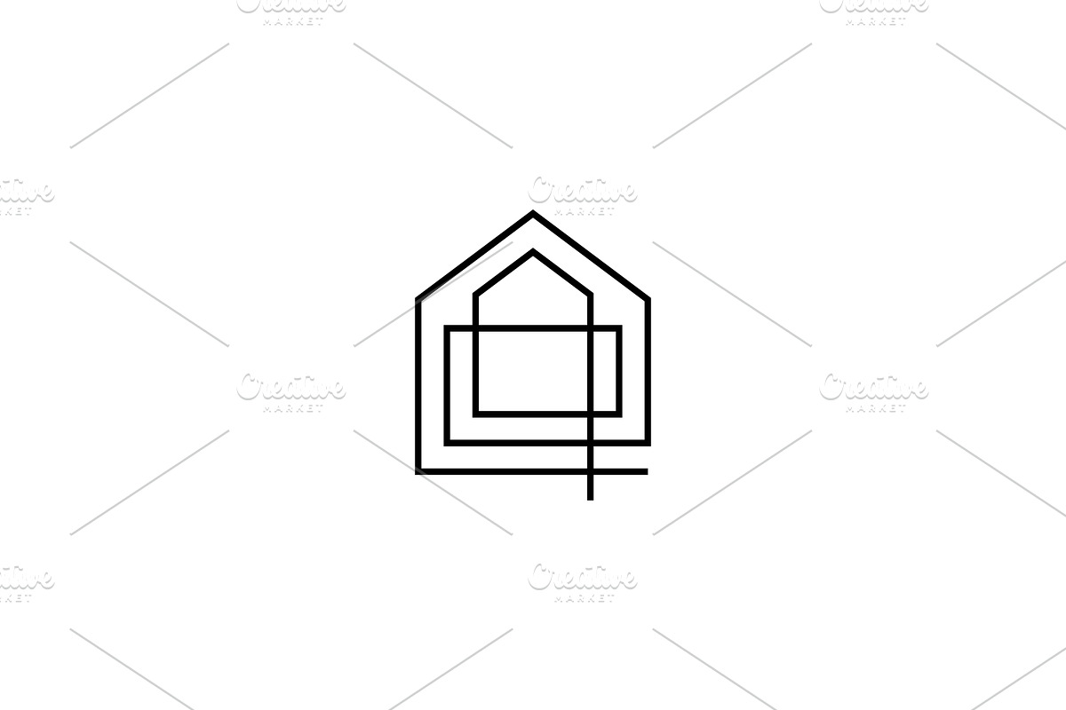 Abstract Real Estate Logo, a Branding & Logo Template by kurostd