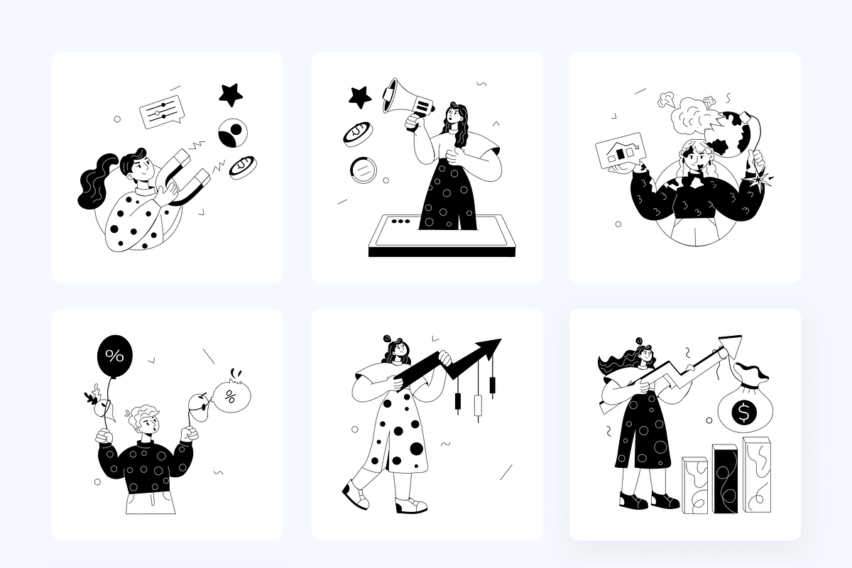 Animated Trading Mini Illustrations, a Person Illustration by Prosymbols (Photo 10 of 11)