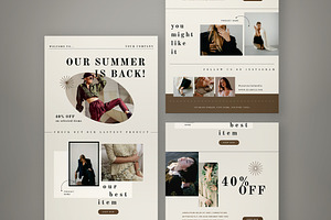 Modern Email News Letter, an Email Template by graphicook