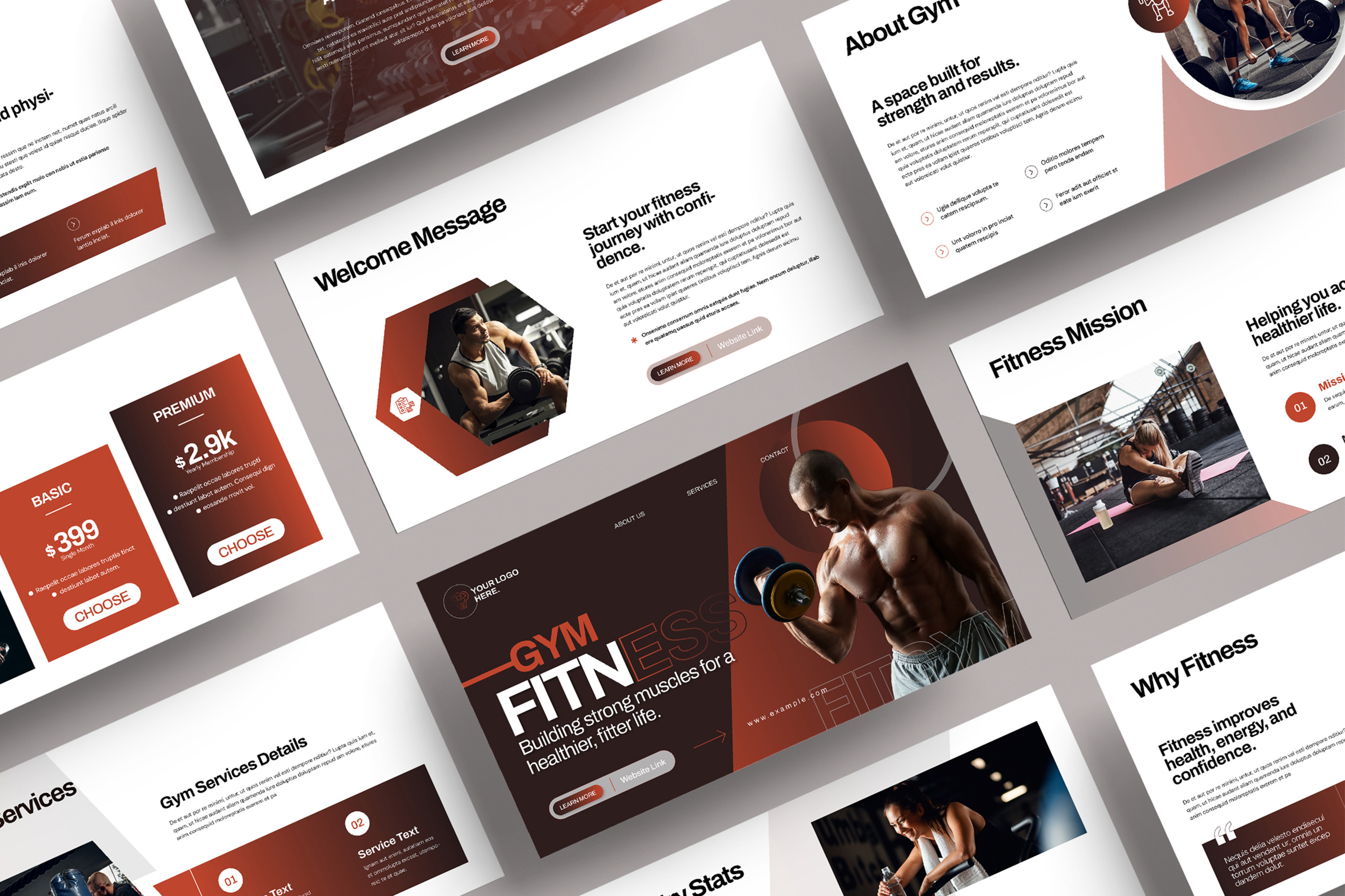 Gym Fitness Presentation Template
