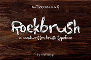 Rockbrush - A Cute Brush Font, a Handwritten Font by nIznaztype (Thumbnail 1 of 6)
