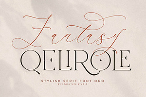 Fantasy Qelirole Stylish Font Duo