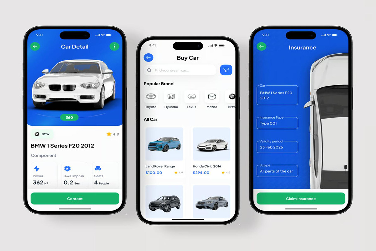 Cardealy Rental car App Mobile UI, an UI Kit Template by Lumina_ui_ux202 (Photo 5 of 7)