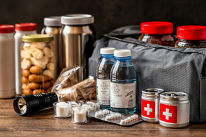 Essential survival kit for emergencies recommended by Europe, a Food & Drink Photo by OSORIOartist