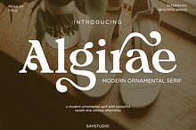 Algirae - Modern Ornamental Serif