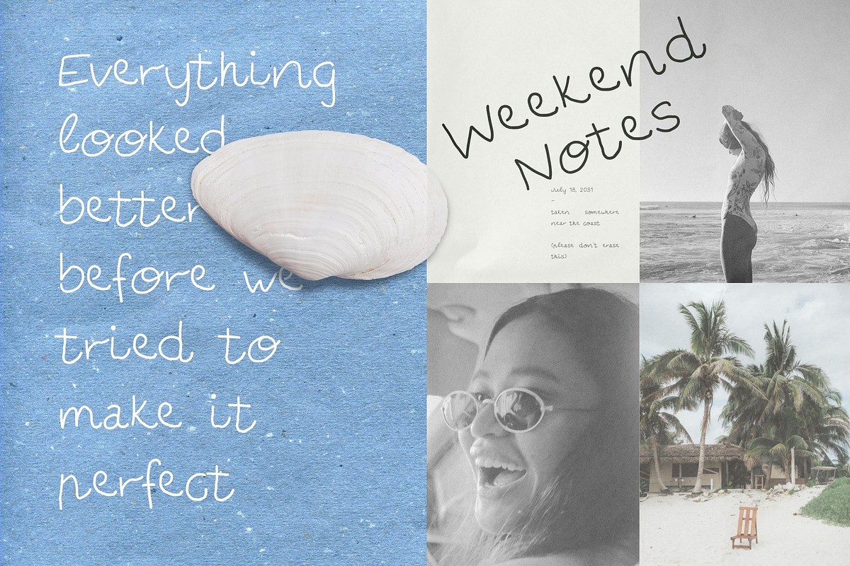 Side B: Lo-Fi Handwritten Font, a Handwritten Font by Anastasiia VNSK (Photo 5 of 14)