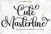 Cute Masterline, a Handwritten Font by InermediaSTUDIO (Thumbnail 1 of 8)