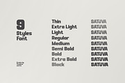 Satuva - Family Sans Serif Font, a Sans Serif Font by Flawless And Co (Thumbnail 3 of 10)