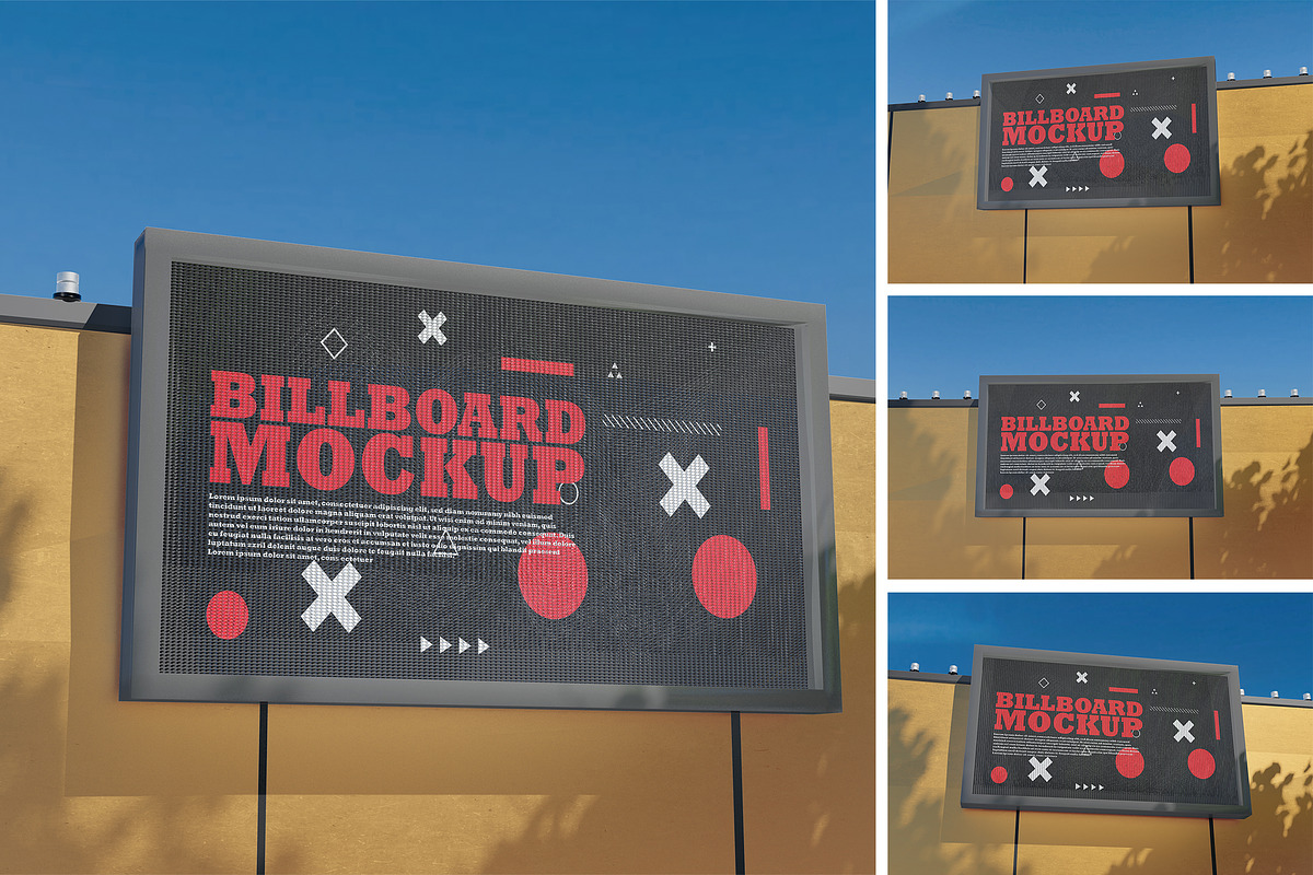 Advertising Wall Poster Mockups, an Advertising Mockup by xavier_studio (Photo 1 of 5)