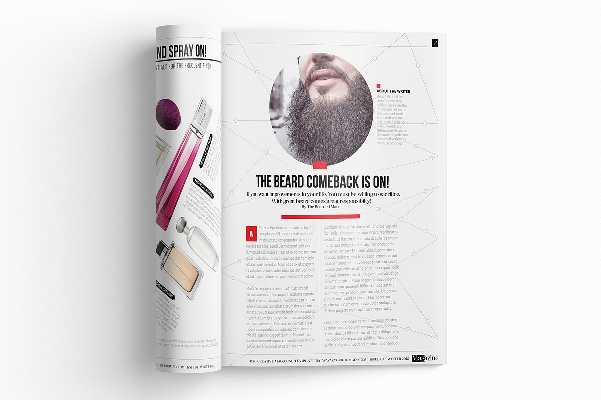 Magazine Template InDesign 04, a Magazine Template by Love Graphic Design (Photo 6 of 34)