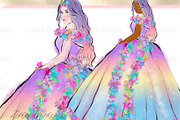 Unicorn Dreams clipart, an Illustration by Libby Wishes (Thumbnail 5 of 11)