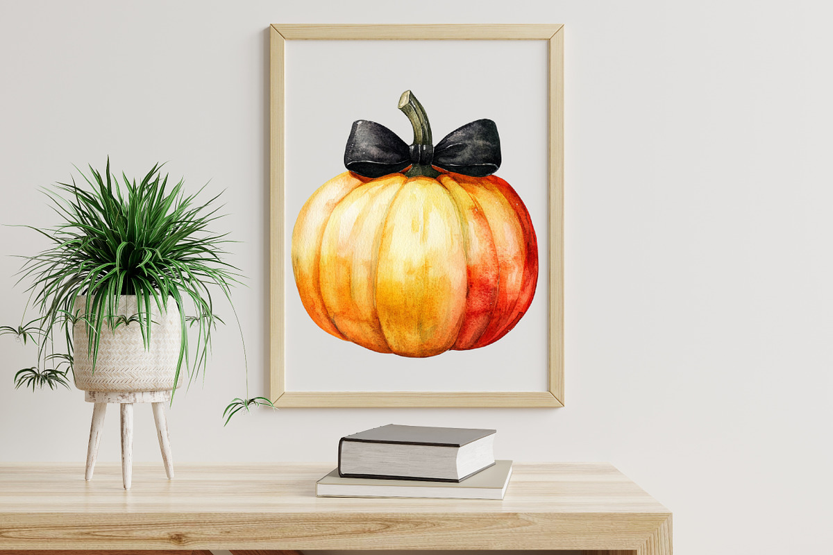 Pumpkins Watercolor PNG, an Illustration by Libby Wishes (Photo 6 of 7)