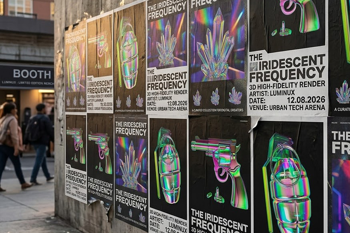 50+ Cyberpunk 3D Arsenal - Iridescen, an Object Illustration by DigitalPen (Photo 7 of 7)