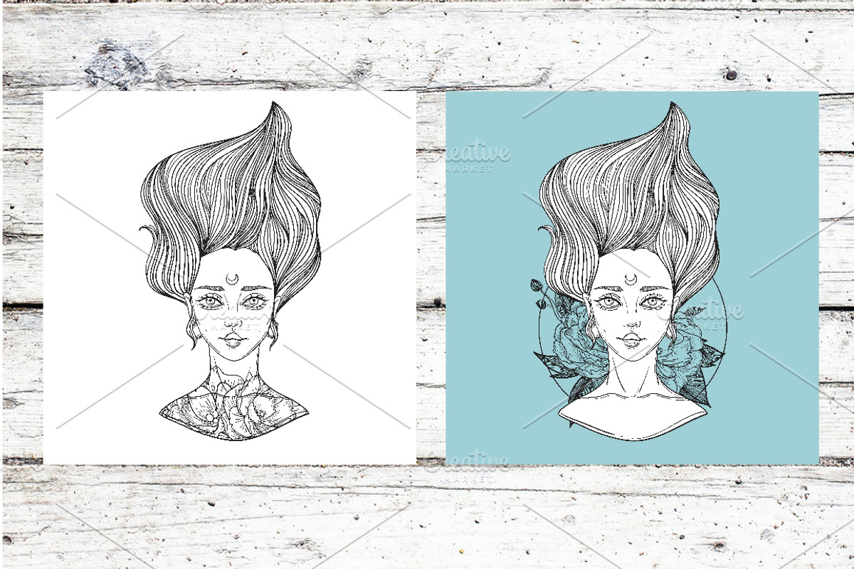 tattoo poster, a Person Illustration by Vavavka (Photo 6 of 8)